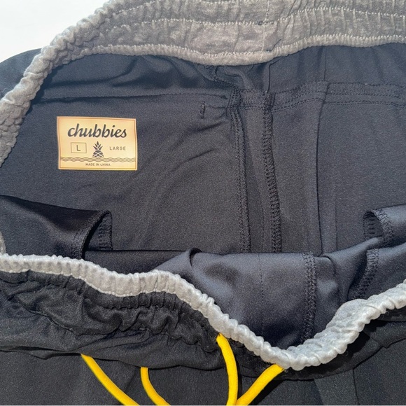 Chubbies Men’s The Obsidians Movementum Joggers Black Large Excellent Comdition - Picture 5 of 5